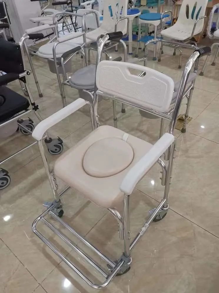 Elderly Anti-Slip Shower Chair Bathroom Safety Bath Chair Commode Chair